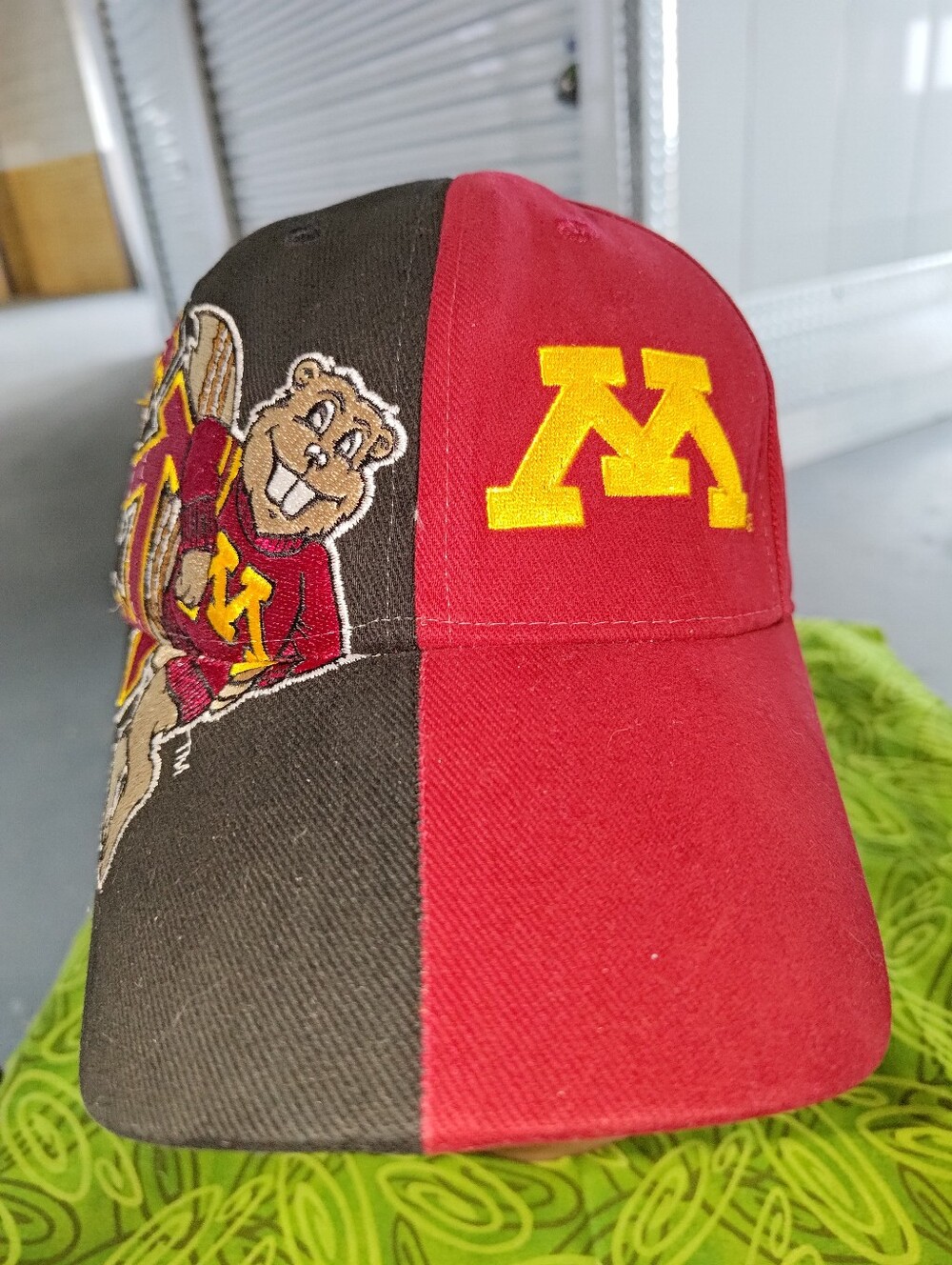 Vtg Minnesota Golden Gophers Embroidered Logo Snapback Hat Cap